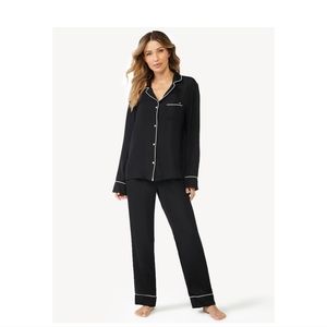 Sofia Intimates by Sofia Vergara Women's SatinShirt and Pants Pajama Set, 2-Pie